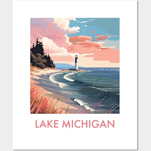 LAKE MICHIGAN Posters and Art